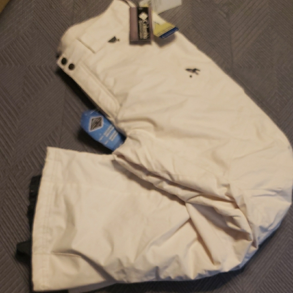 Columbia small cream snow pants